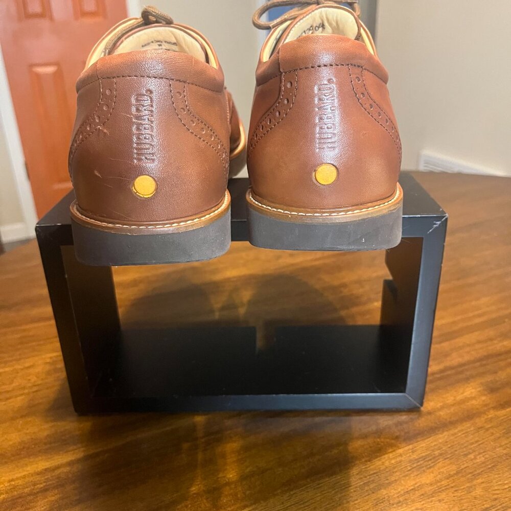Samuel Hubbard Men's Brown Leather Tipping Point Wingtip Oxfords Size 12 - Picture 5 of 8